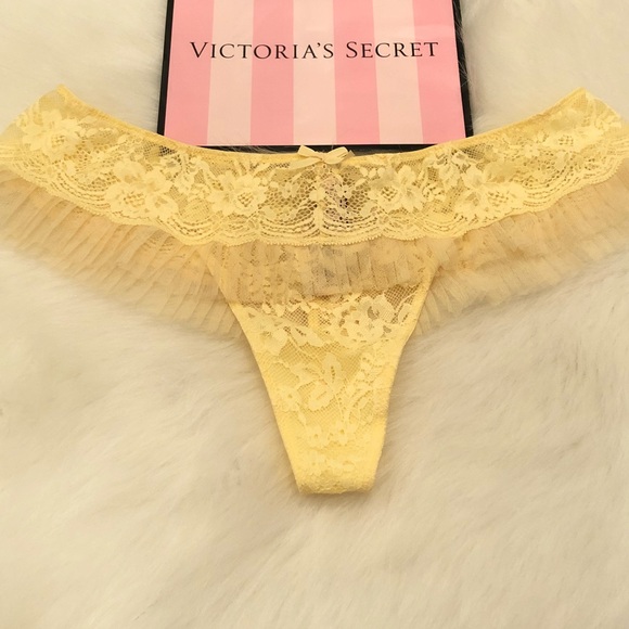 Victoria secret yellow underwear Clearance